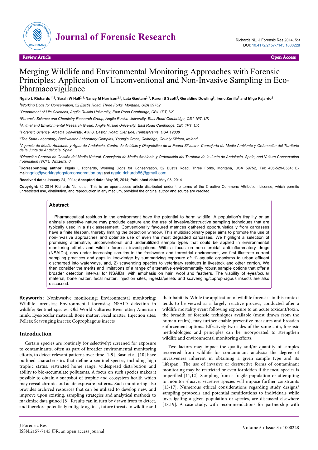 Merging Wildlife and Environmental Monitoring