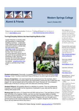 Western Springs College Alumni & Friends