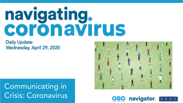 Coronavirus April 23-28, 2020