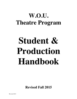 WOU Theatre Program