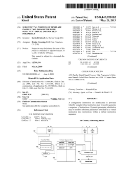 (12) United States Patent (10) Patent No.: US 8.447,958 B2 Kissell (45) Date of Patent: *May 21, 2013