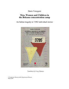 Men, Women and Children in the Bolzano Concentration Camp