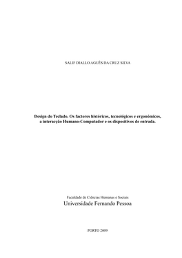 Repositório Institucional Da Universidade Fernando Pessoa