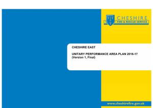 Cheshire East Unitary Performance Area Plan