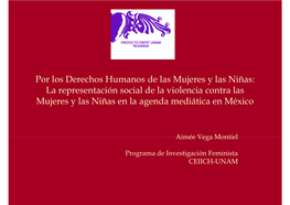 La Representación Social De La Violencia Contra Las Mujeres Y Las Niñas En La Agenda Mediática En México