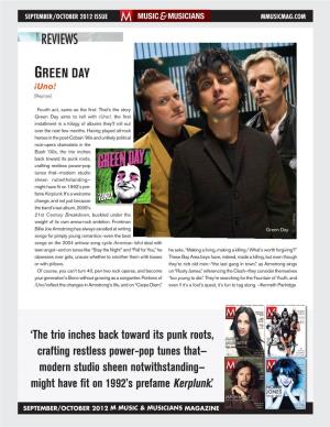 Green Day, “Uno!”
