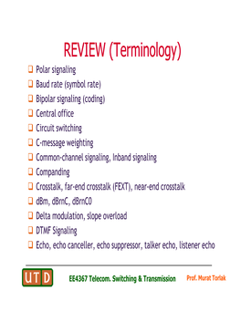 REVIEW (Terminology)