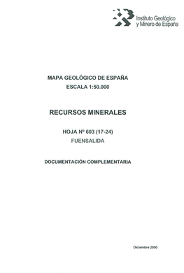 Informe Recursos Minerales