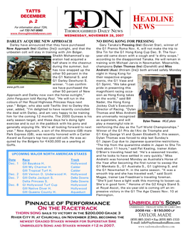 HEADLINE NEWS • 11/28/07 • PAGE 2 of 7