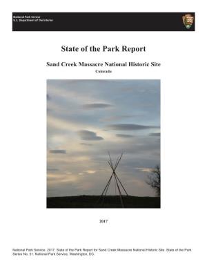 State of the Park Report: Sand Creek Massacre National Historic Site