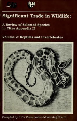 A Review of Selected Species in CITES Appendix II. Volume 2