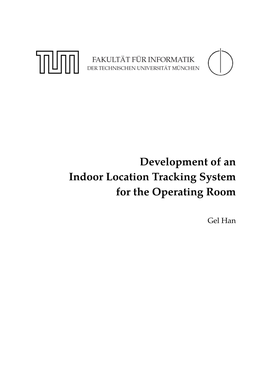 Development of an Indoor Location Tracking System for the Operating Room