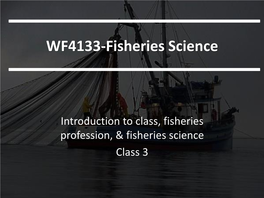 WF4133-Fisheries Science