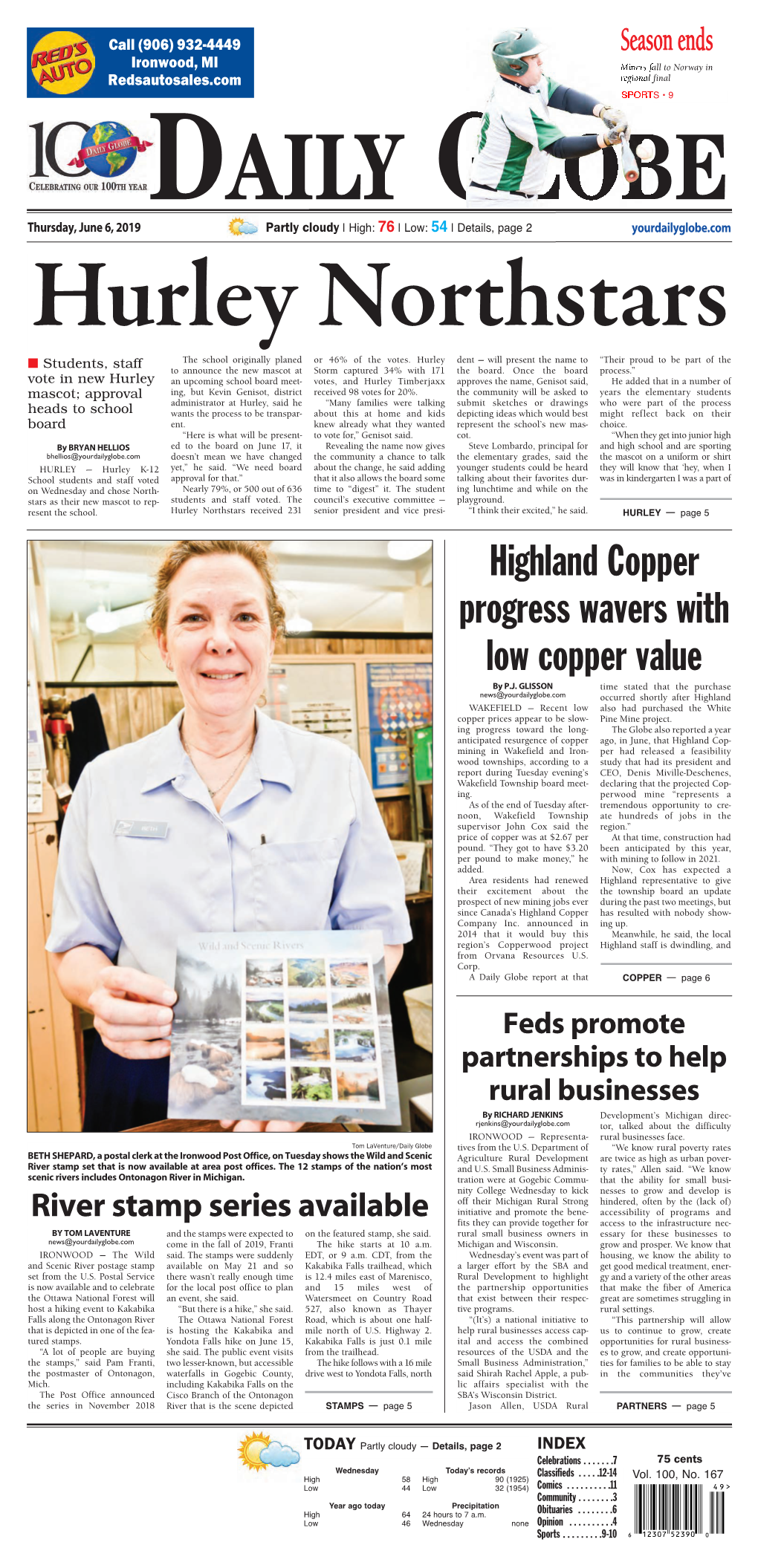 Highland Copper Progress Wavers with Low Copper Value by P.J
