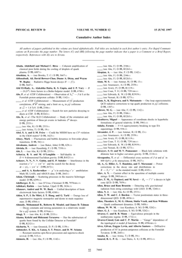 Cumulative Author Index