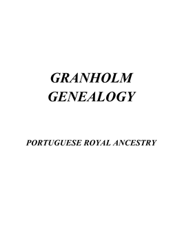 Portugal Royal Ancestry