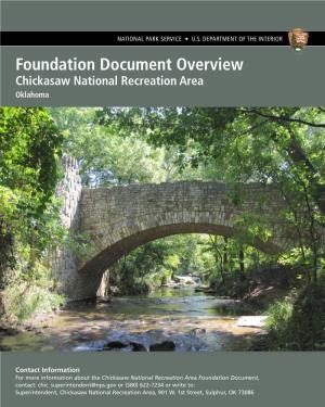 Foundation Document Overview, Chickasaw National Recreation