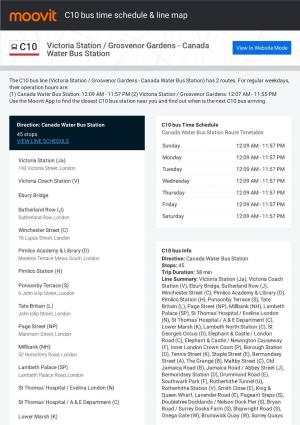 C10 Bus Time Schedule & Line Route