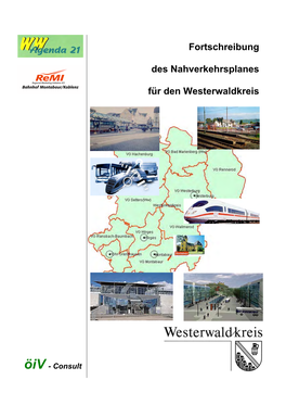 Fortschreibung Des Nahverkehrsplanes Für Den Westerwaldkreis