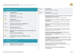 Challenger Conference Programme