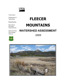 Fleecer Mountains Watersheds Based on Information Developed by a 10 Person Interdisciplinary Team