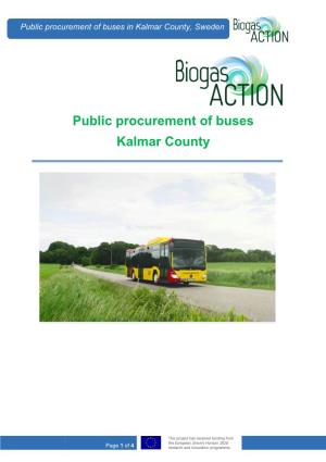 Public Procurement of Buses Kalmar County
