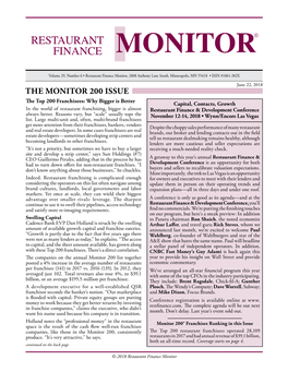 Restaurant Finance Monitor