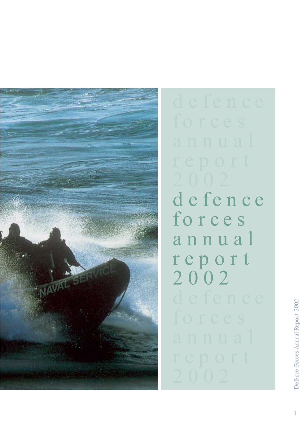 Dept of Defence & Defence Forces Annual Report 2002