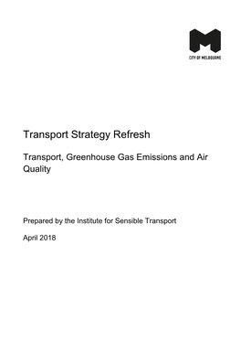 Transport, Greenhouse Gas Emissions and Air Quality