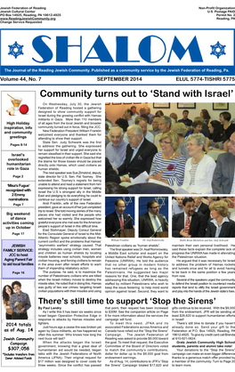 Community Turns out to 'Stand with Israel'