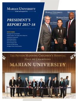 President's Report 2017-18