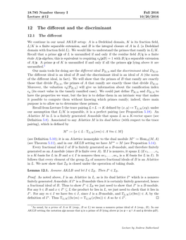 12 the Different and the Discriminant