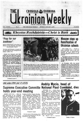 The Ukrainian Weekly 1979, No.1