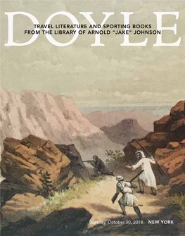 Travel Literature and Sporting Books from the Library of Arnold “Jake” Johnson