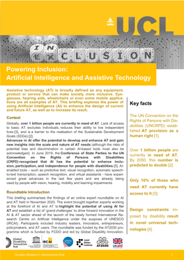 Powering Inclusion: Artificial Intelligence and Assistive Technology