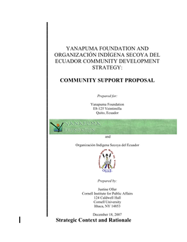 Siecoya Remolino Community Support Proposal