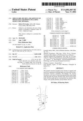 (12) United States Patent (10) Patent No.: US 6,681,403 B2 Lyden (45) Date of Patent: *Jan