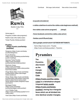 Pyraminx Puzzle - Overview and the Easiest Solution 11/17/17, 6'34 PM