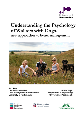 Understanding the Psychology of Walkers with Dogs