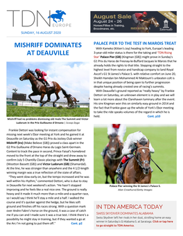 Mishriff Dominates at Deauville Cont