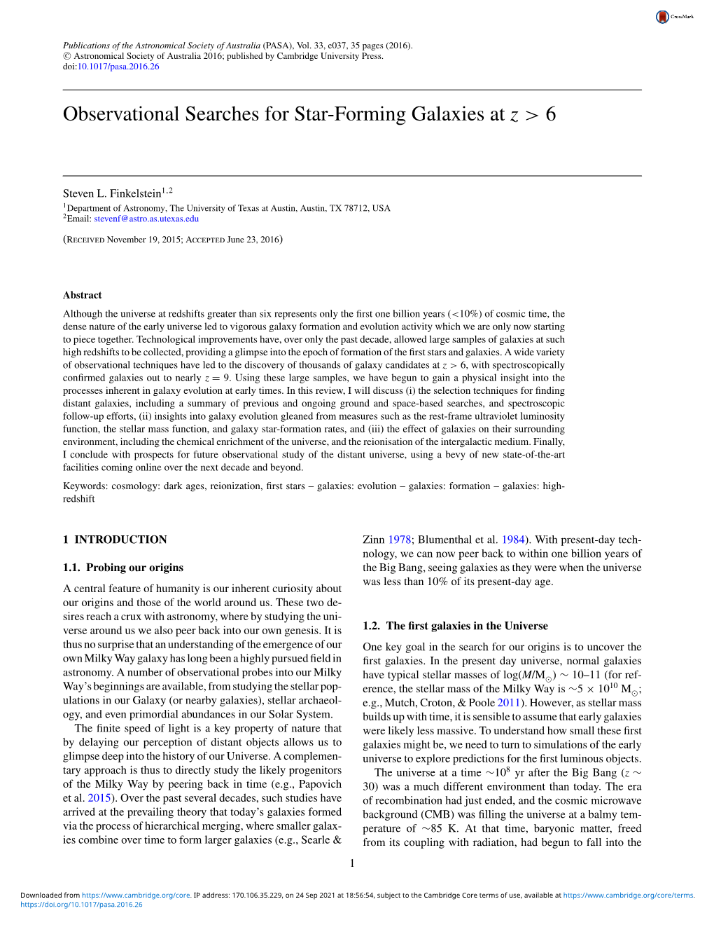 Observational Searches for Star-Forming Galaxies at Z > 6