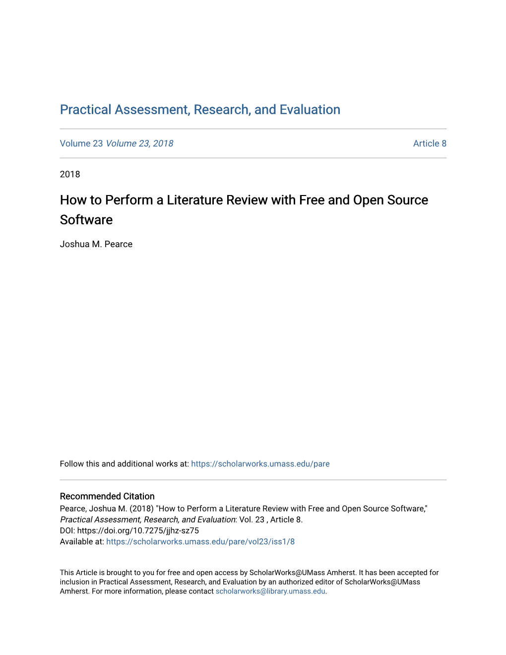 literature review open source software