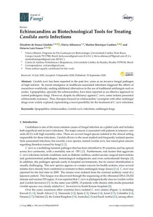 Echinocandins As Biotechnological Tools for Treating Candida Auris Infections