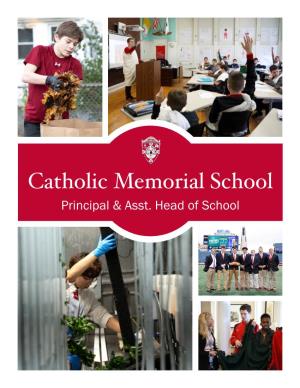 Catholic Memorial School Principal & Asst