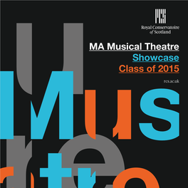 MA Musical Theatre Showcase Class of 2015