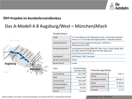 Das A-Modell a 8 Augsburg/West – München/Allach