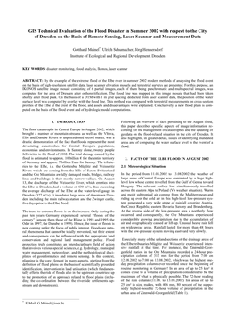 Gistechnical Evaluation of the Flood Disaster in the Summer 2002 for The