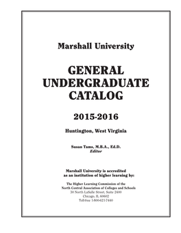 General Undergraduate Catalog