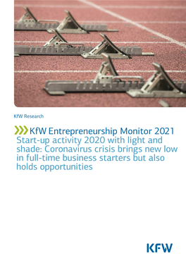 Kfw Entrepreneurship Monitor 2021