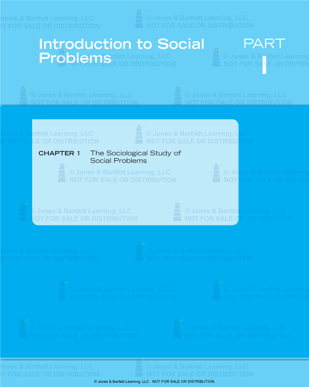 CHAPTER 1 the Sociological Study of Social Problems
